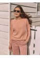 Sweater RILEY in light pink mohair and wool