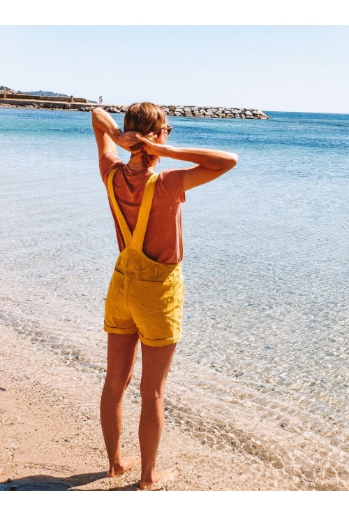 Salopette short GASPARD jaune