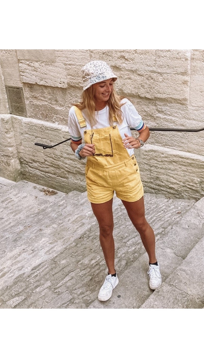 Salopette short GASPARD jaune