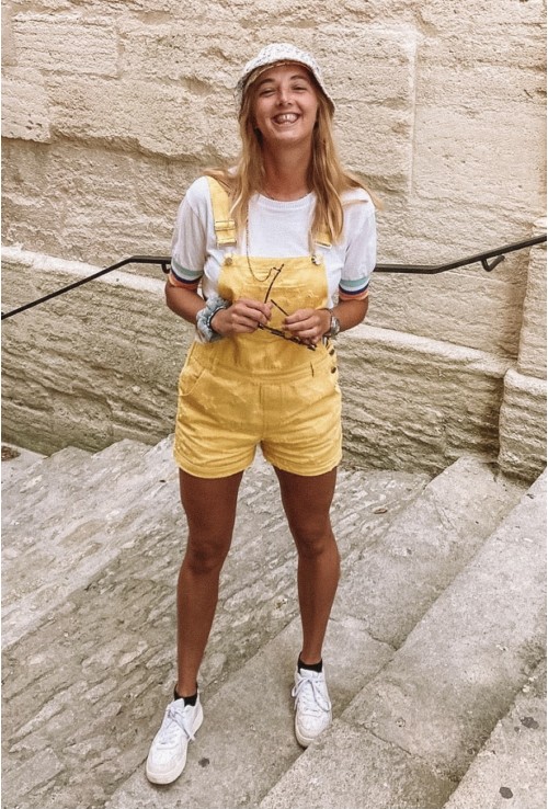 Salopette short GASPARD jaune