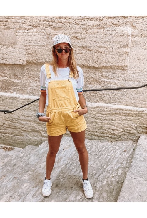 Salopette short GASPARD jaune
