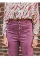 Flare pants HUMPHREY VIOLET in cotton