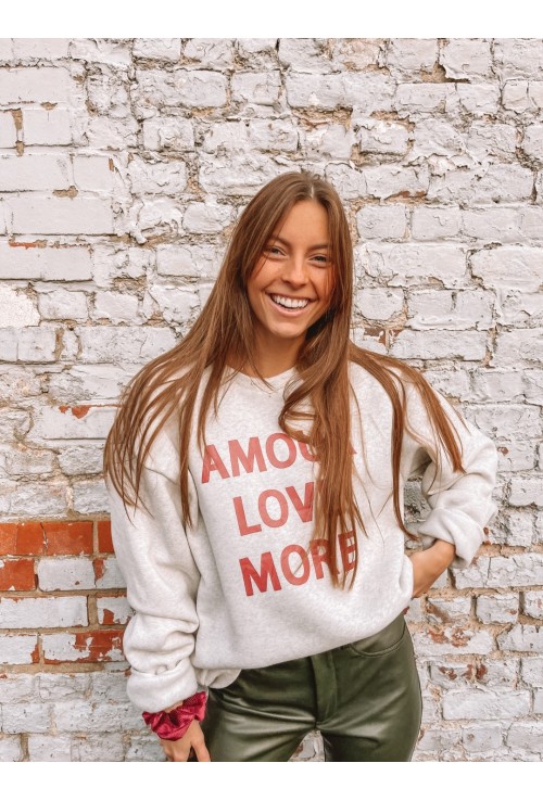 Sweatshirt gris  LOVE