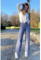 Flare pants HUMPHREY VIOLET in cotton