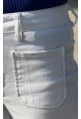 Jeans HARPER BLANC avec poches carrées