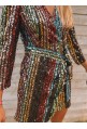 petite robe TARA à paillettes multicolores