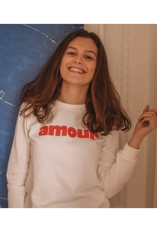 Sweatshirt AMOUR BLANC