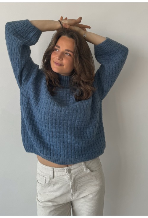 Gros pull PIERRE BLEU ras du cou