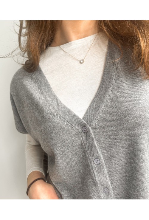 Gilet sans manche DAPHNE GRIS