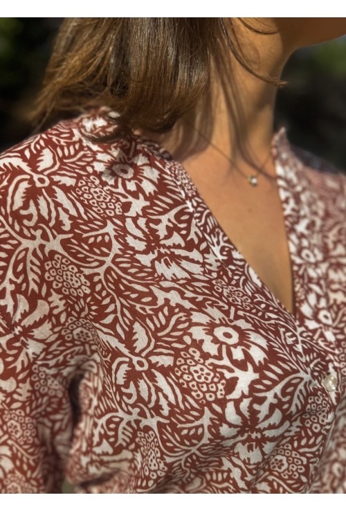 Robe mid NELLY BORDEAUX
