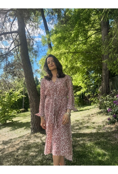 Robe mid NELLY BORDEAUX