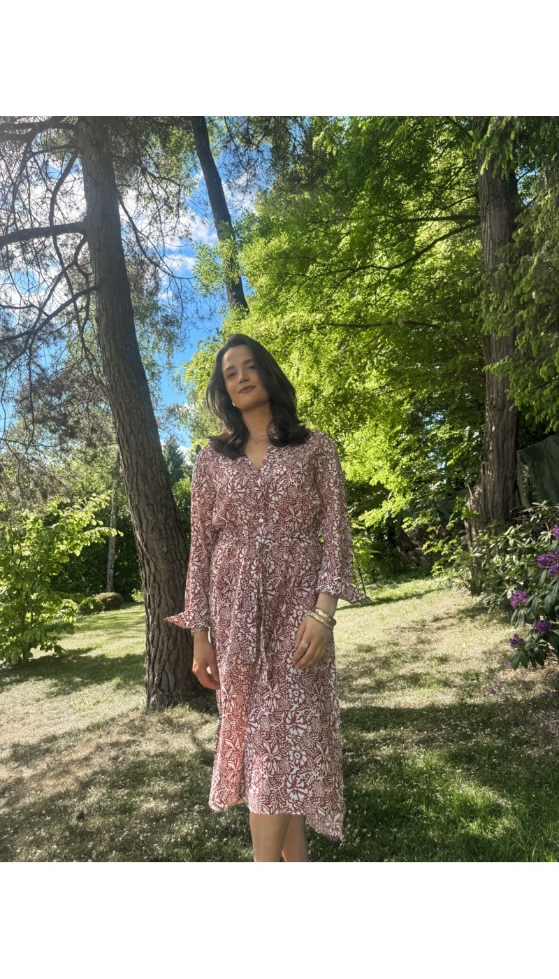 Robe mid NELLY BORDEAUX