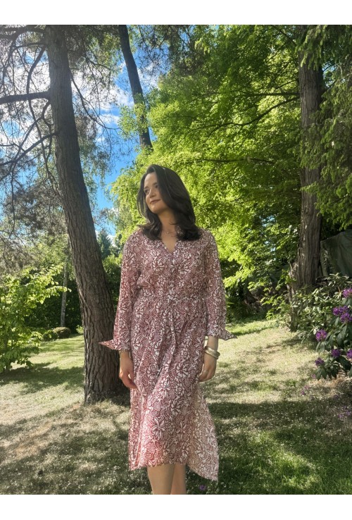 Robe mid NELLY BORDEAUX