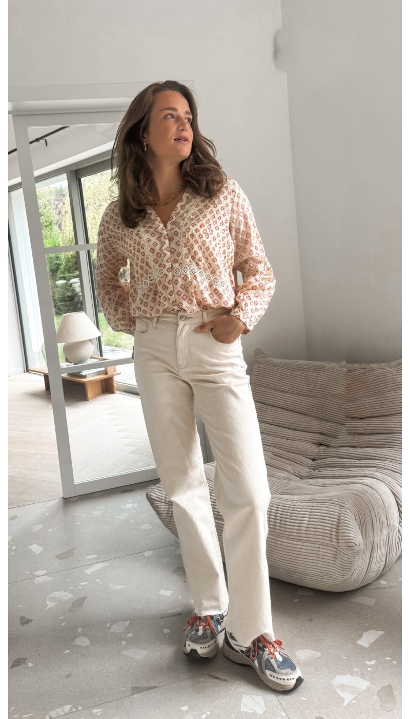 Jeans CHAD ECRU flare