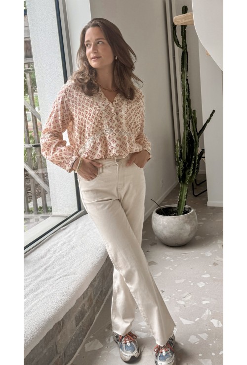 Jeans CHAD ECRU flare