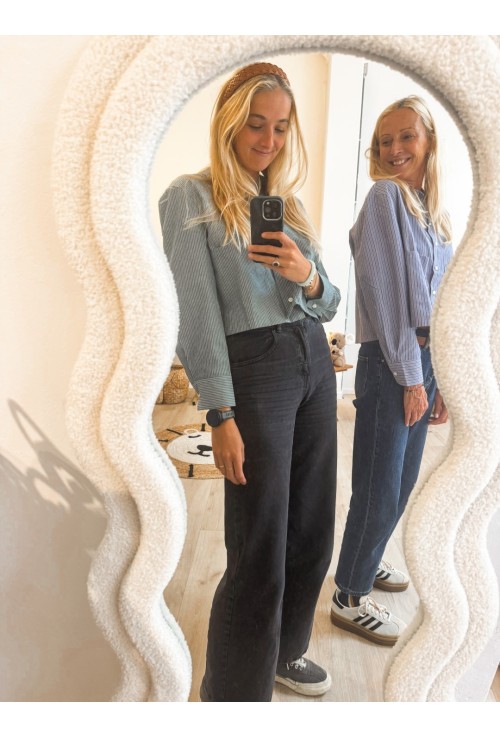 Chemise MAZARINE BLEUE à lignes tennis