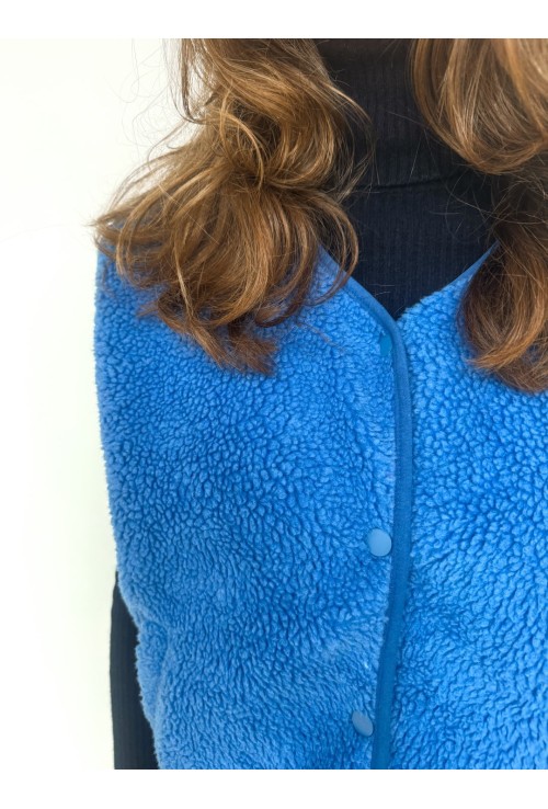 Gilet sans manche TEDDY BLEU