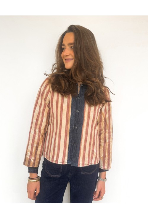 Veste brodée OLIVER BLEU JEAN