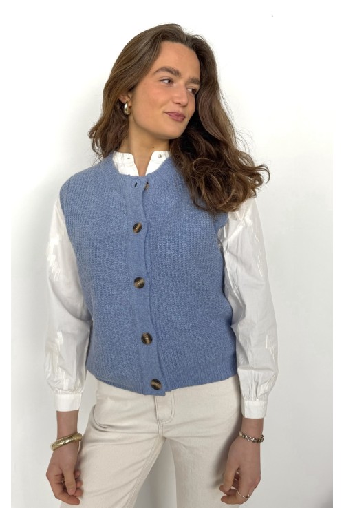 Gilet sans manche LUCIEN  BLEU