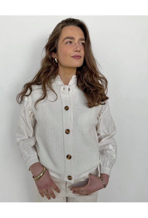 Gilet sans manche LUCIEN  ECRU